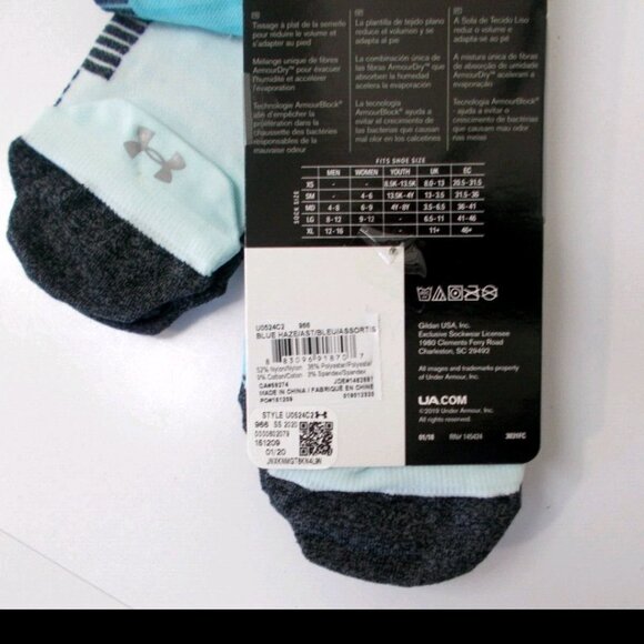Unisex Under Armour UA Run Performance No Show Socks - Picture 2 of 3
